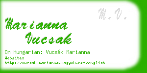 marianna vucsak business card